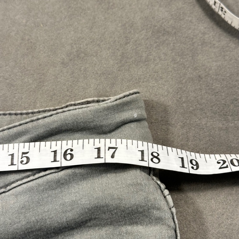 Vintage Genes Black Denim Shorts Mens 36 Gray Slim Fit Stretch Excellent - Picture 5 of 8